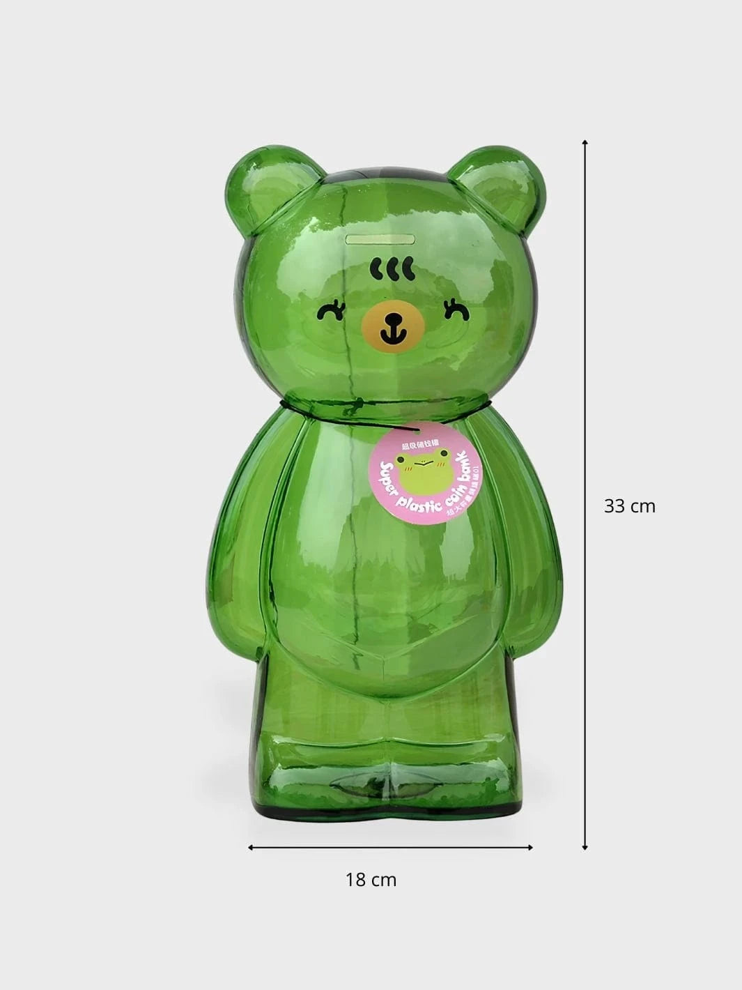 Grande tirelire Ours Vert