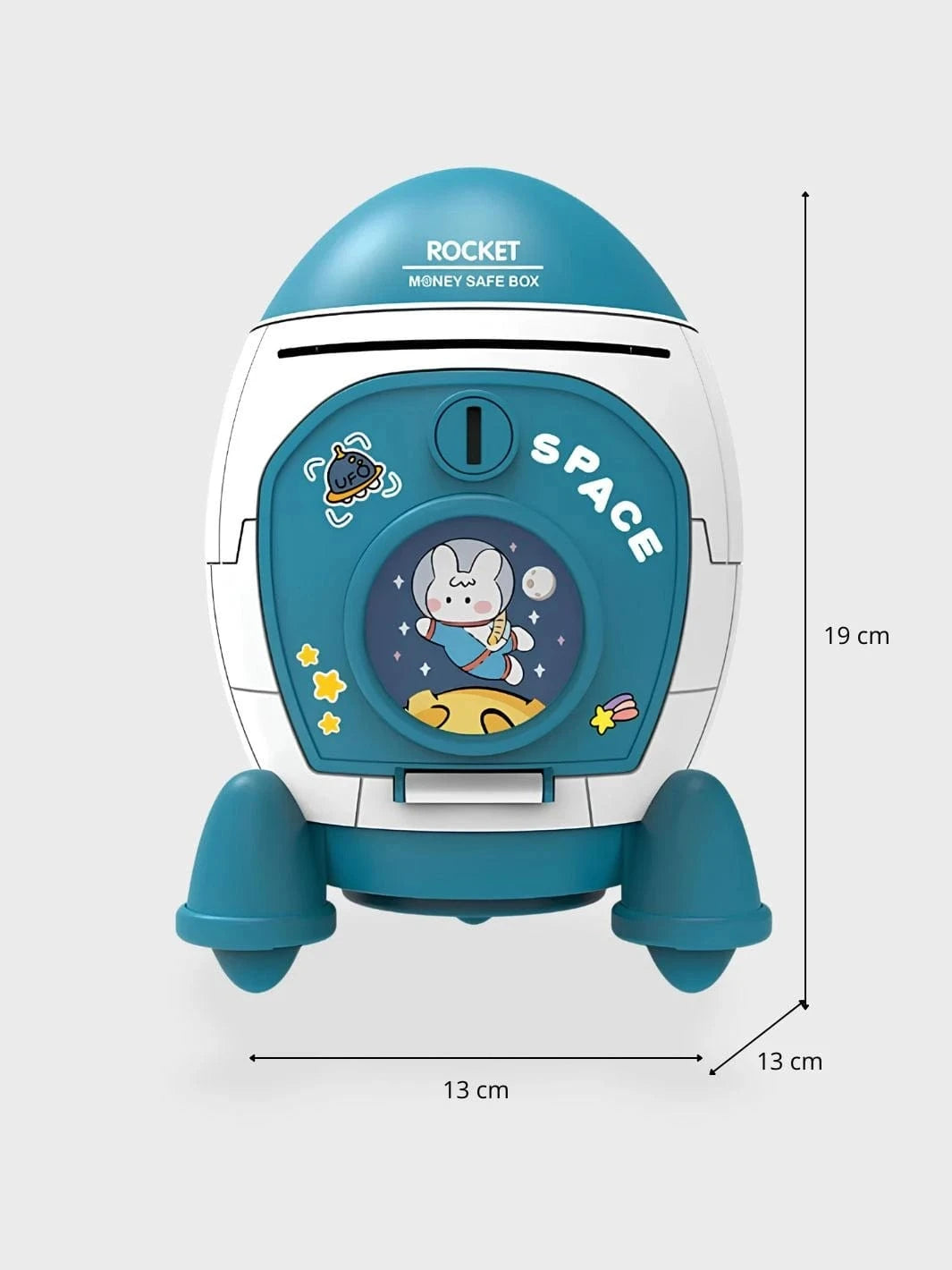 Tirelire fusée enfant
