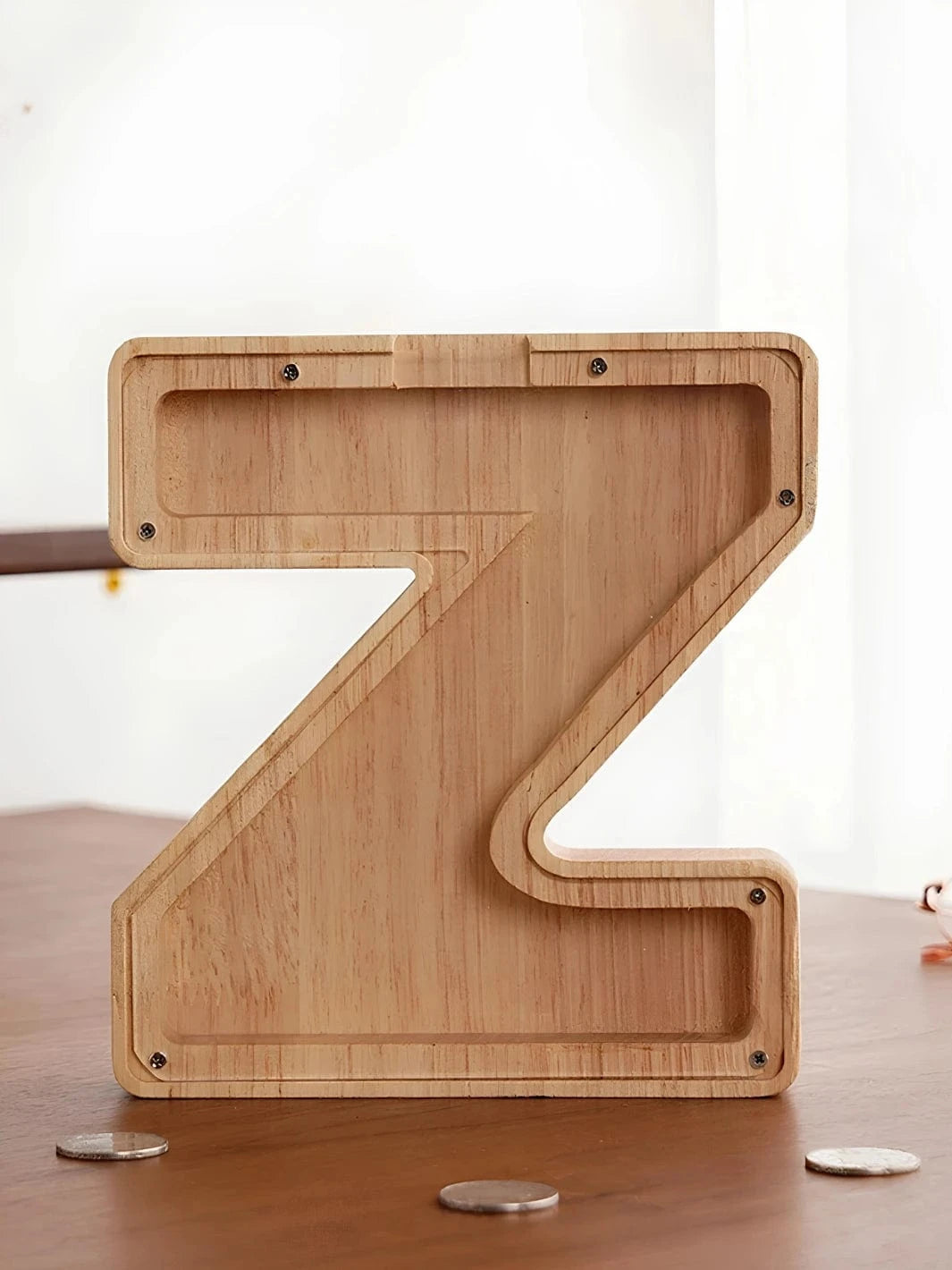 Tirelire lettre en bois Z