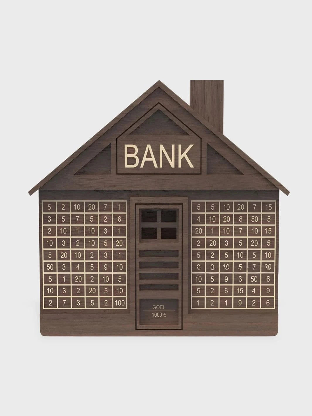 Tirelire pour économiser Marron foncé / 1000