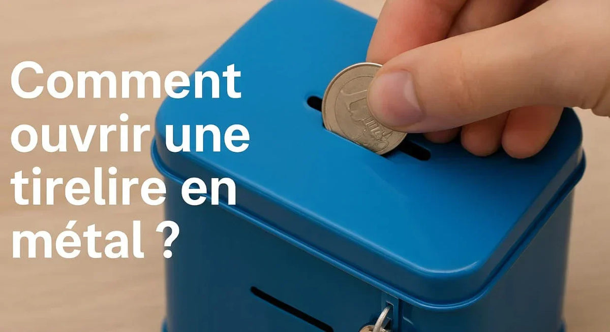Comment ouvrir une tirelire en métal