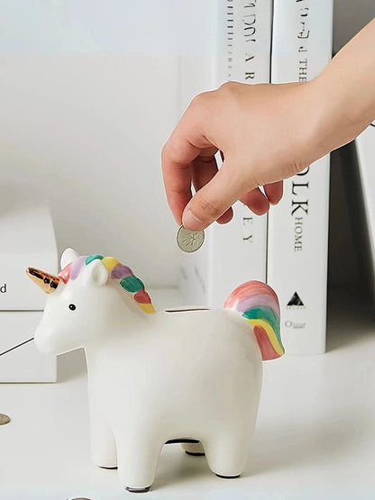 Grosse tirelire Licorne