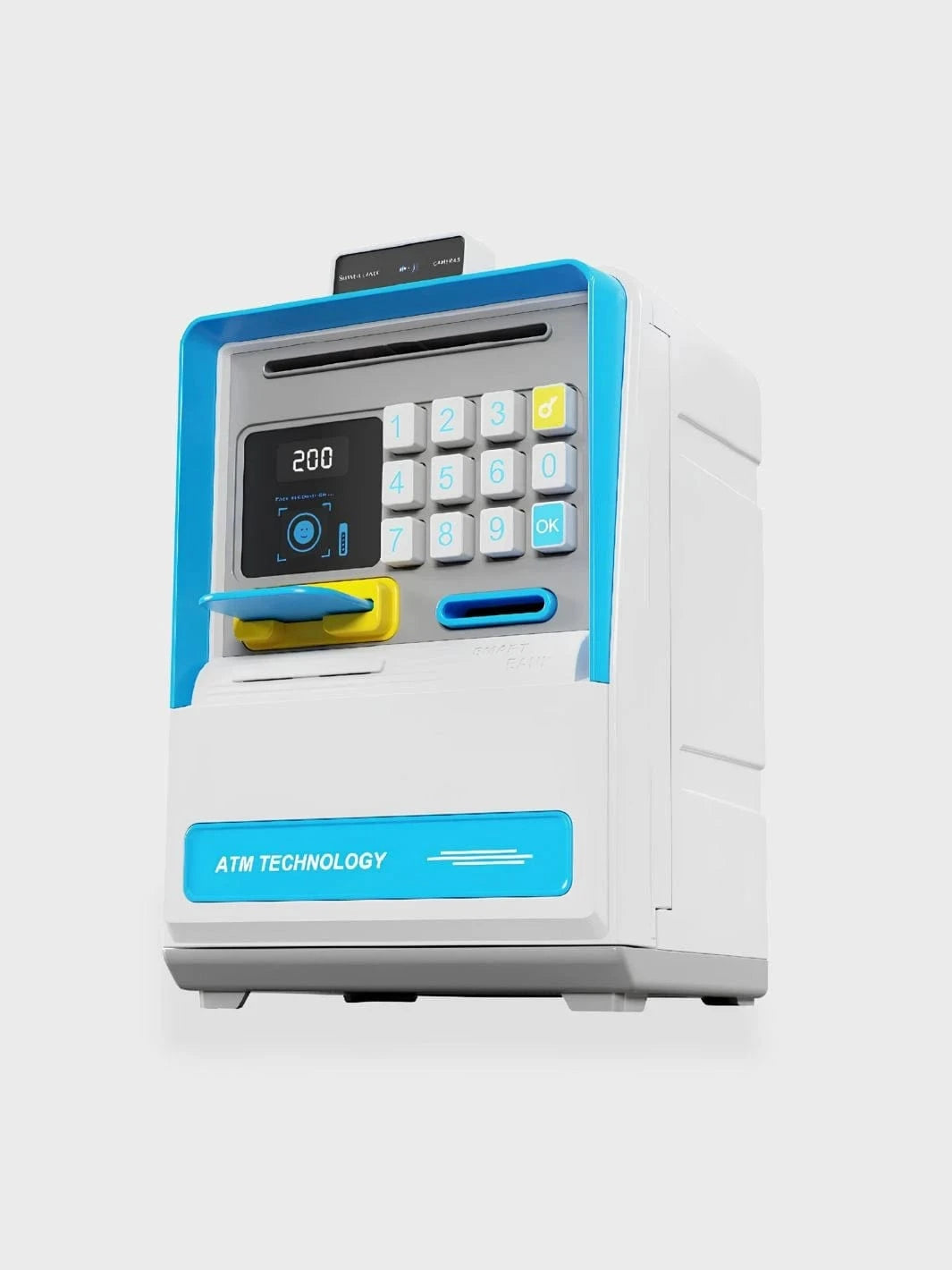 Tirelire ATM Bleu