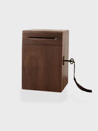 Tirelire bois artisanale Bois marron