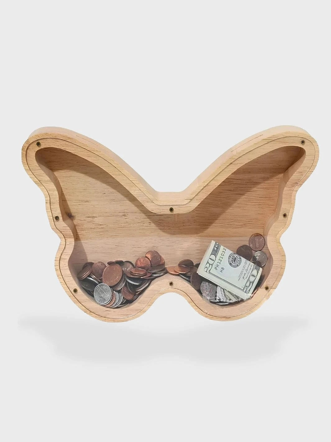Tirelire bois Papillon