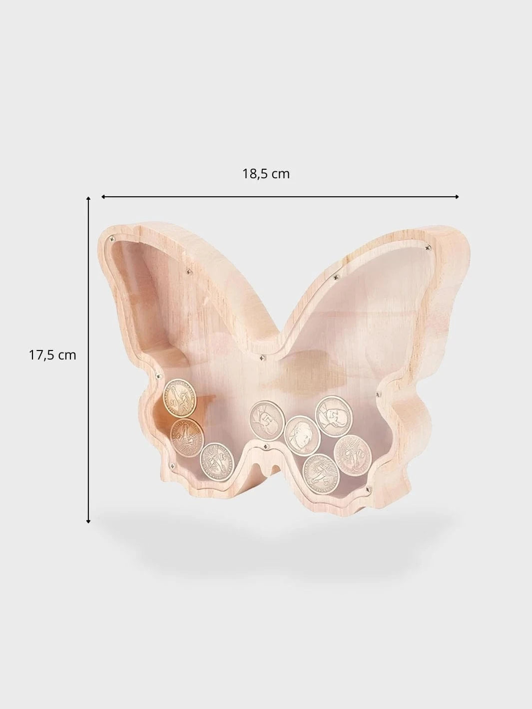 Tirelire bois Papillon