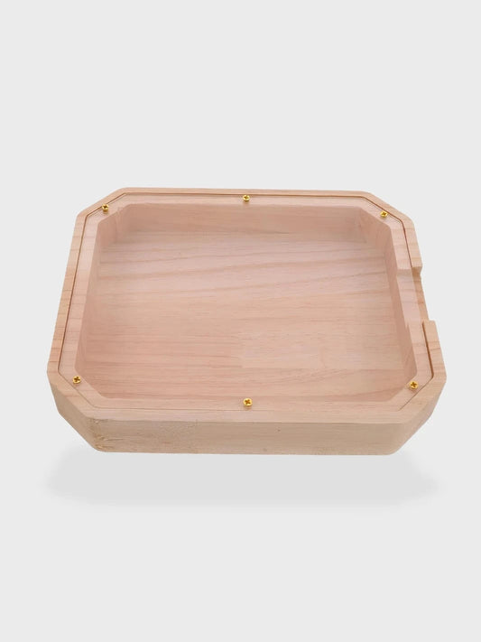 Tirelire bois transparente