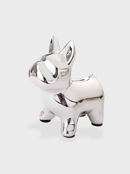 Tirelire Bouledogue Argent