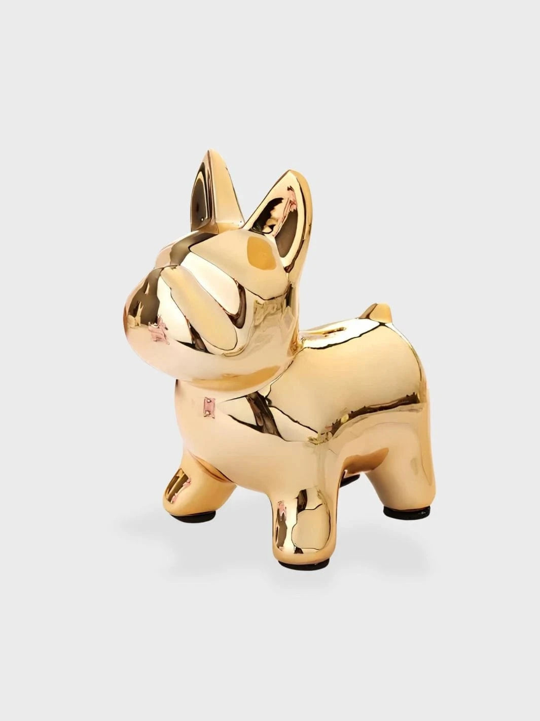 Tirelire Bouledogue Or