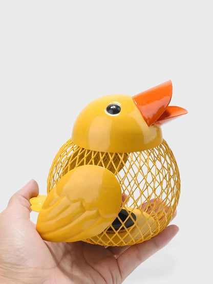 Tirelire canard métal