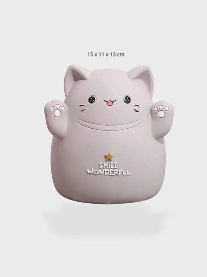 Tirelire Chat gris M