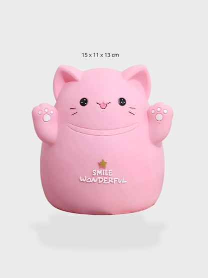 Tirelire Chat rose M