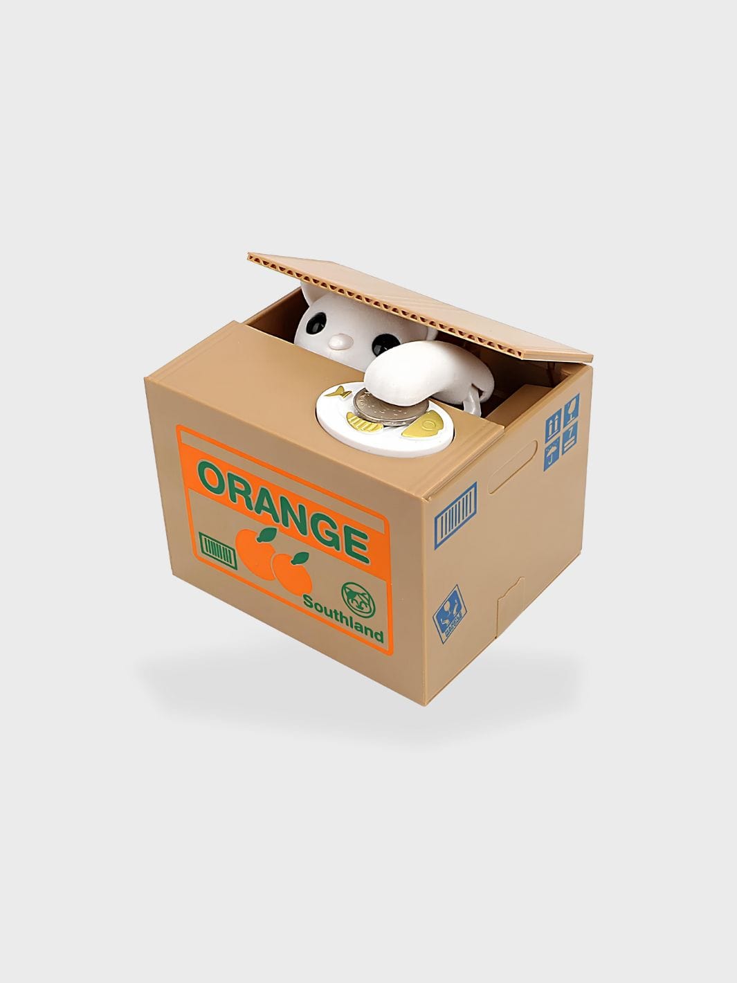 Tirelire chat voleur Blanc