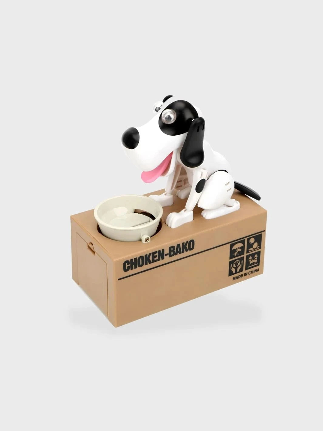Tirelire chien voleur Blanc
