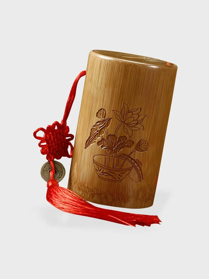 Tirelire chinoise en bois