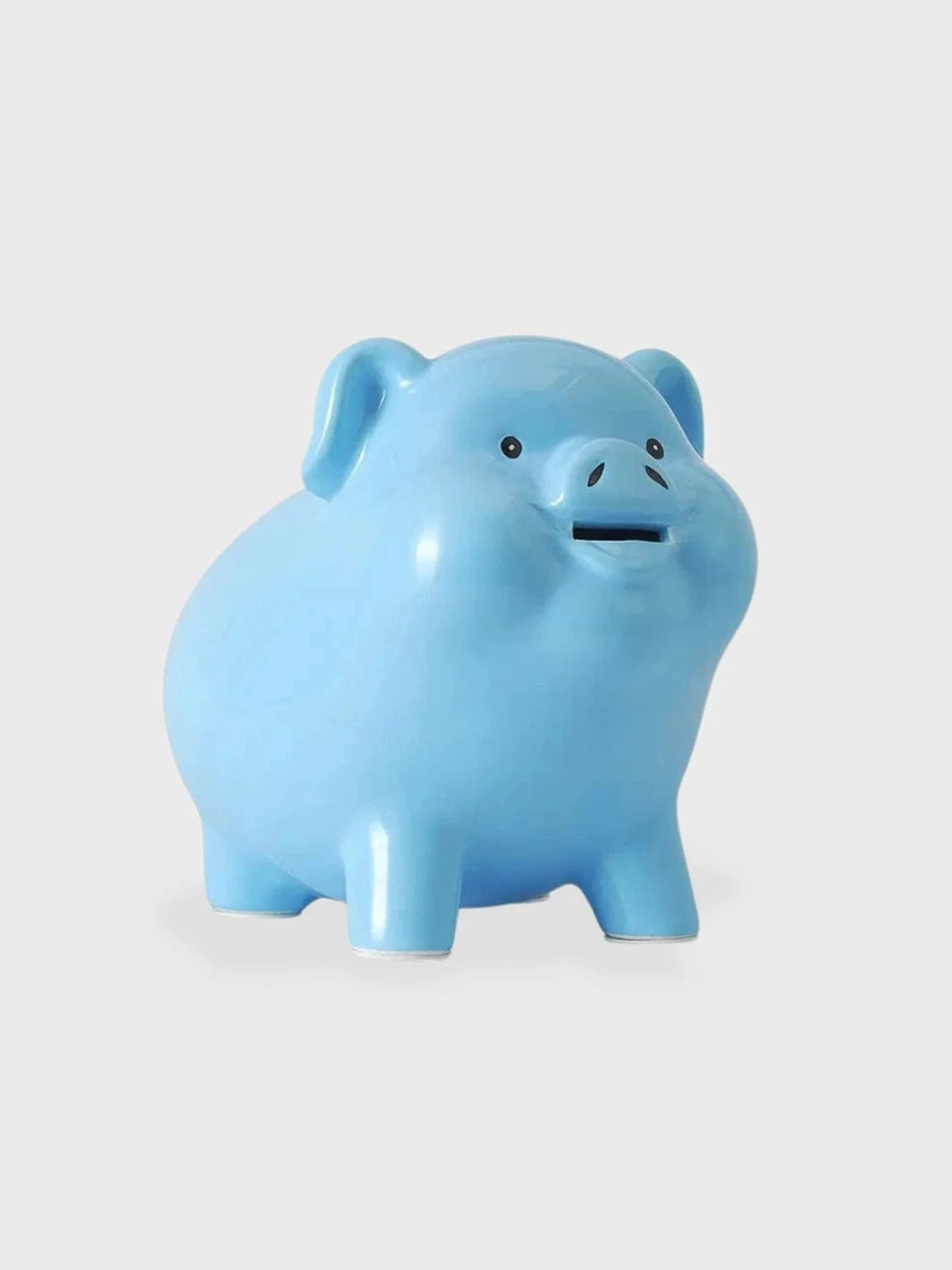 Tirelire cochon à casser Bleu