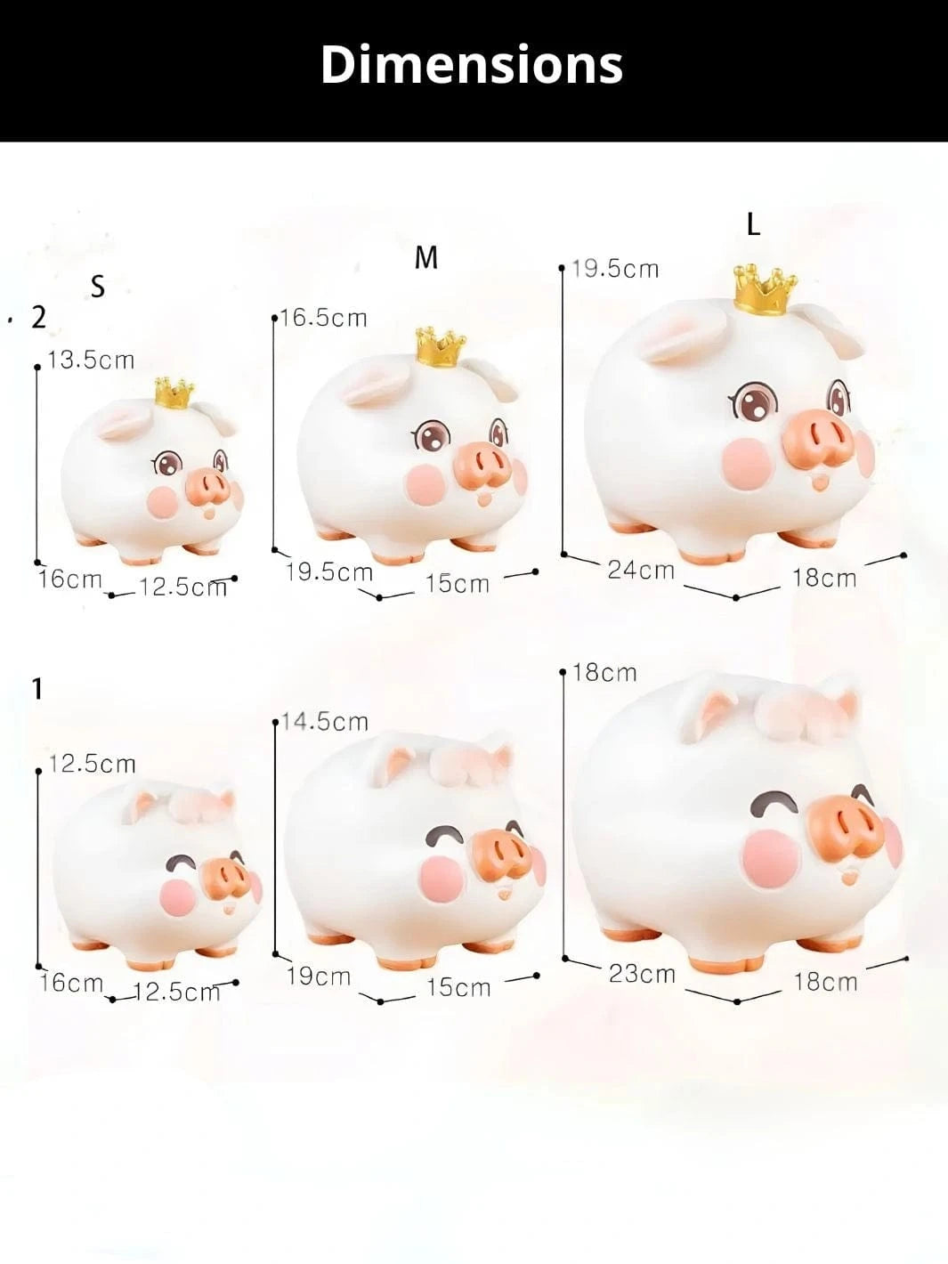 Tirelire cochon design