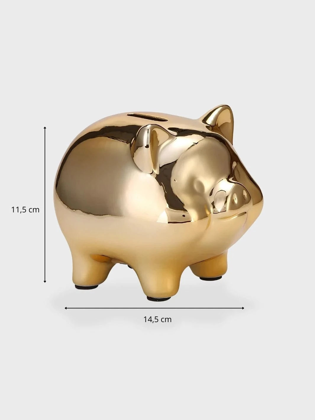 Tirelire cochon doré