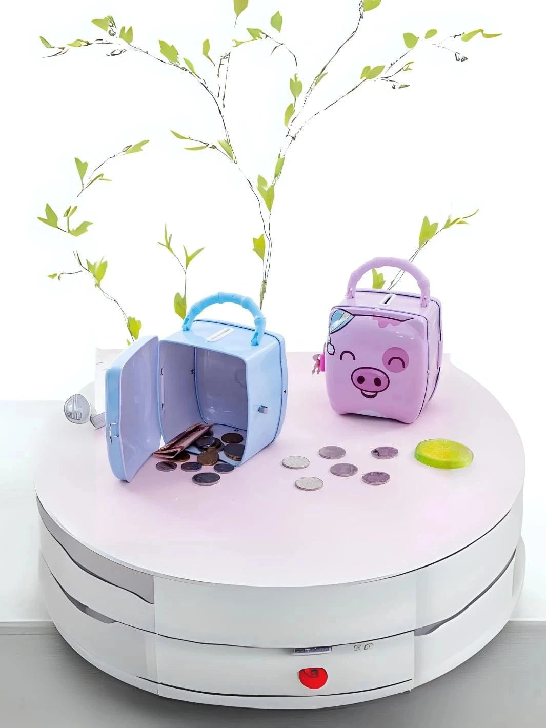 Tirelire cochon multicolore