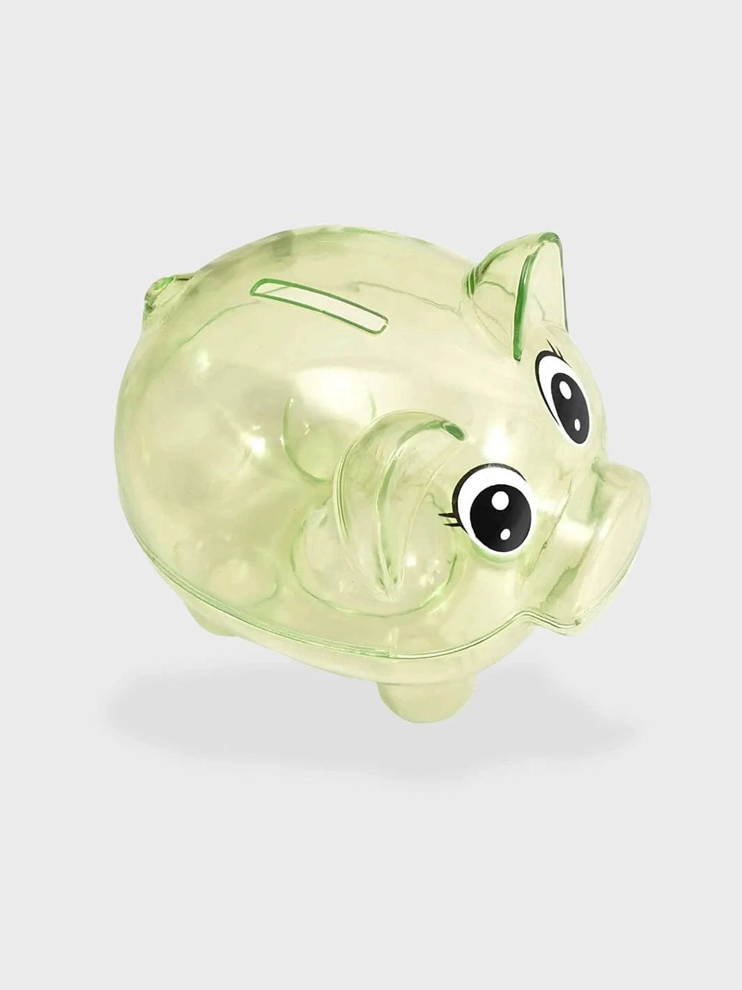 Tirelire cochon plastique Vert