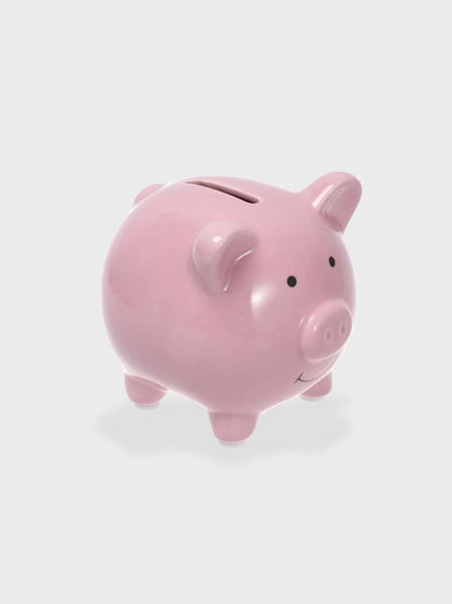 Tirelire cochon porcelaine