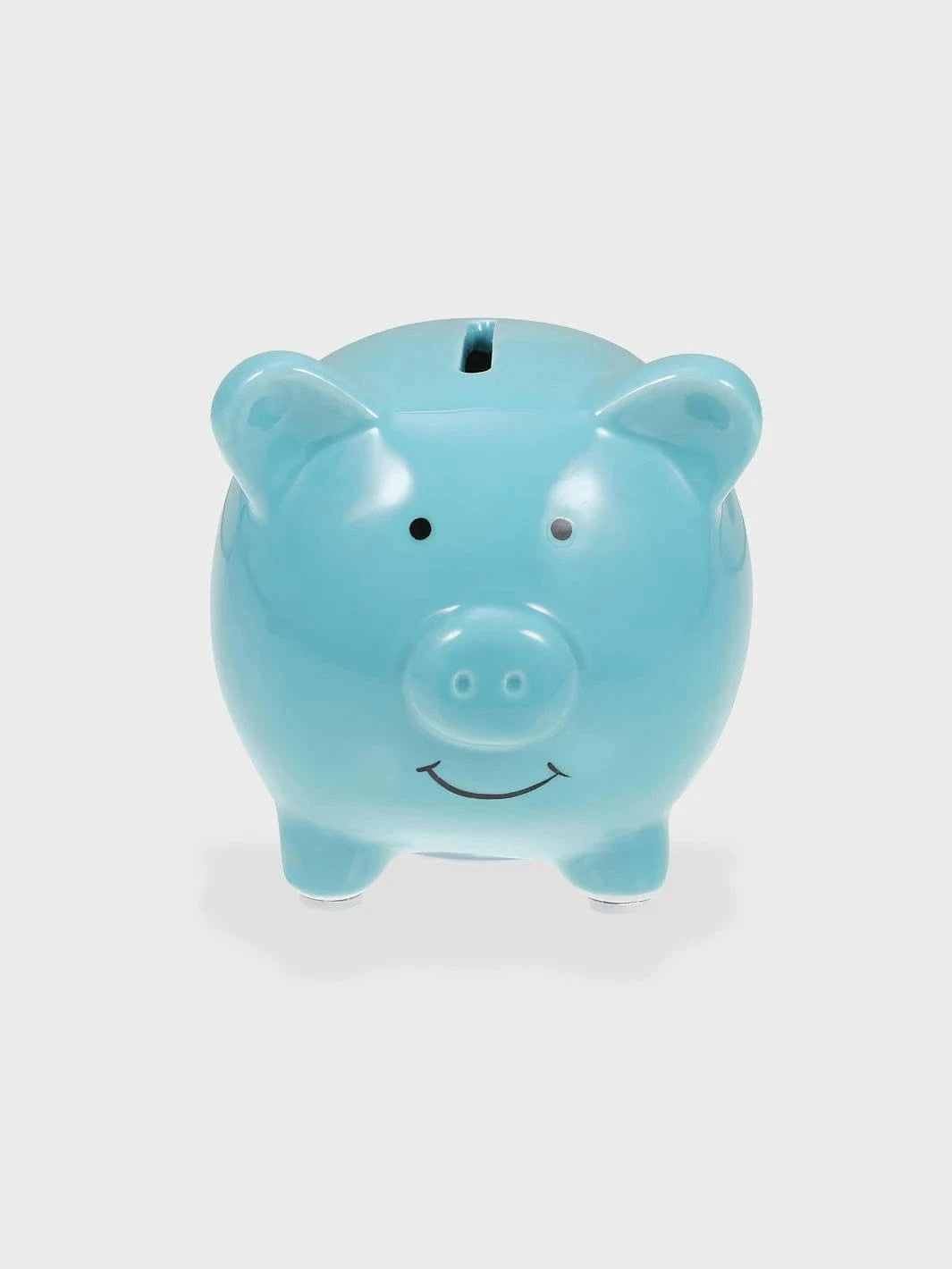 Tirelire cochon porcelaine Bleu