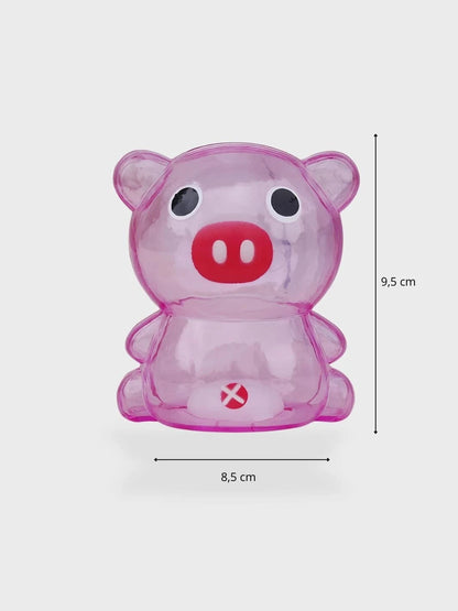 Tirelire Cochon rose transparente Enfant