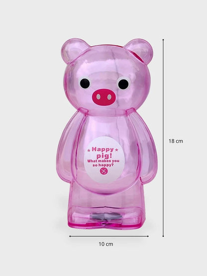 Tirelire Cochon rose transparente Mère