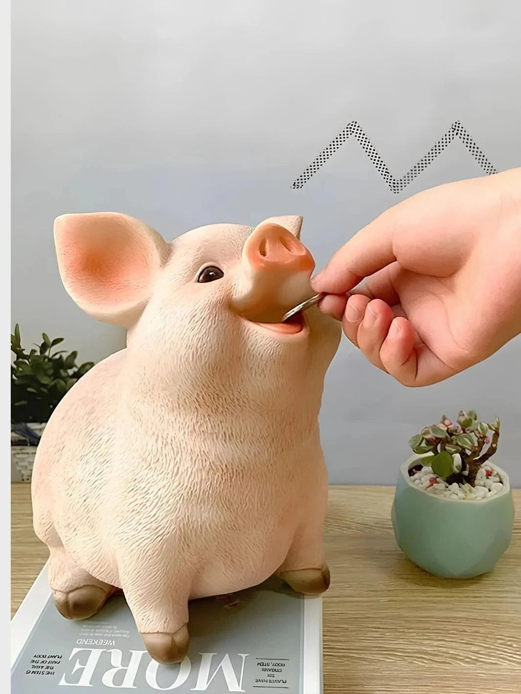 Tirelire cochon vintage