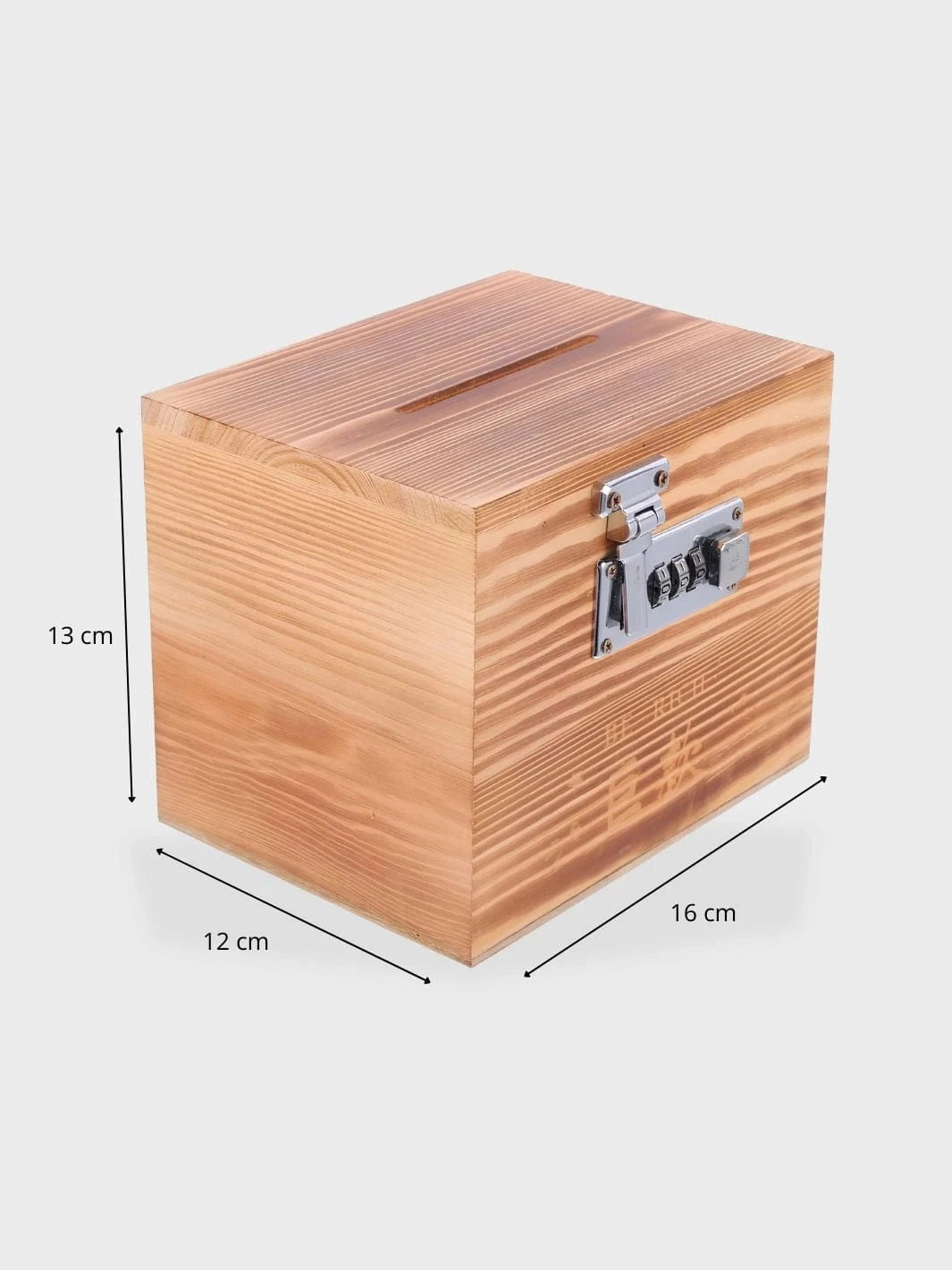 Tirelire coffre bois