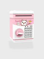 Tirelire coffre-fort avec code Rose