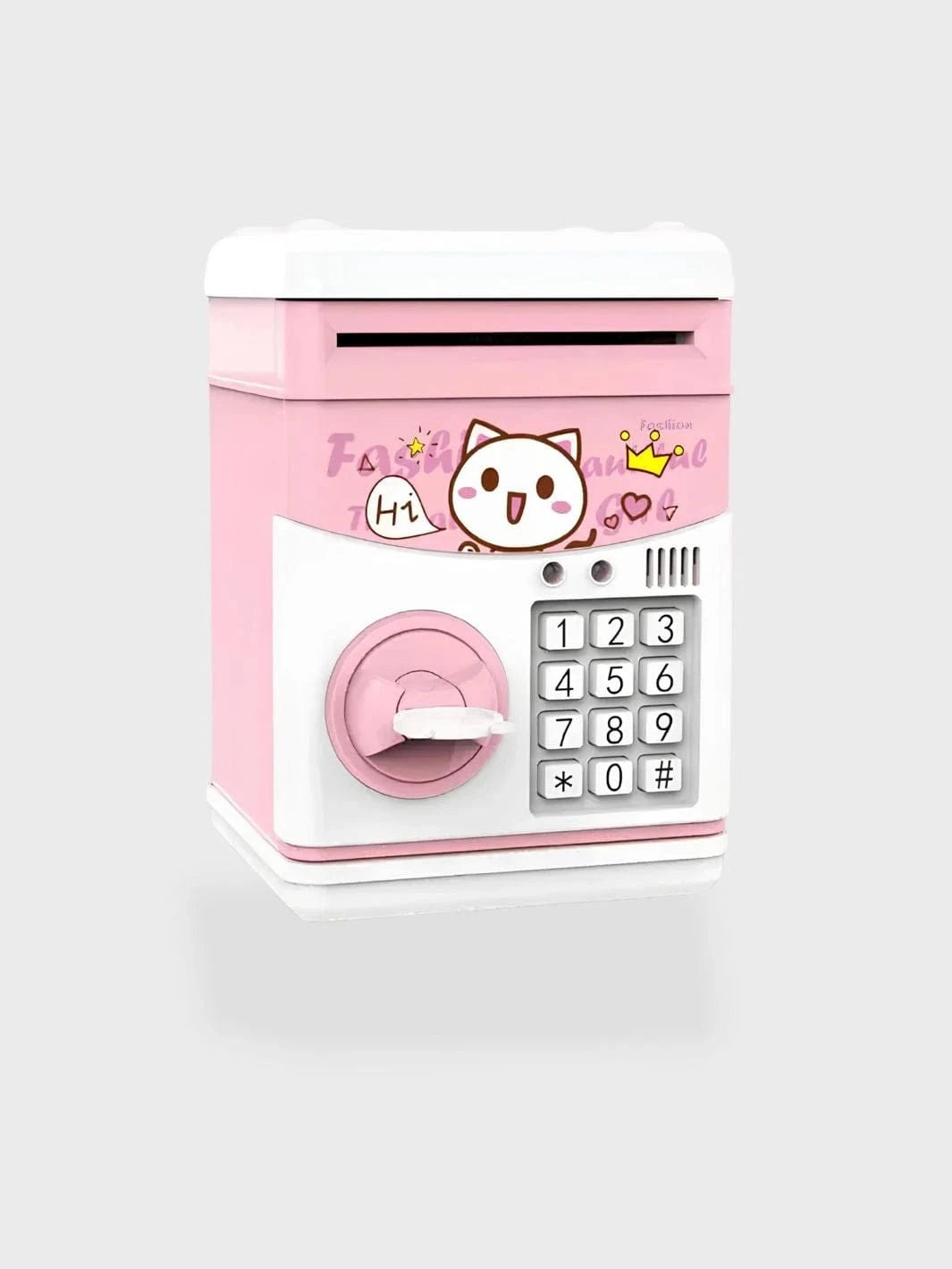 Tirelire coffre-fort avec code Rose