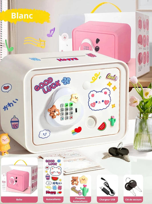 Tirelire coffre fort électronique Blanc