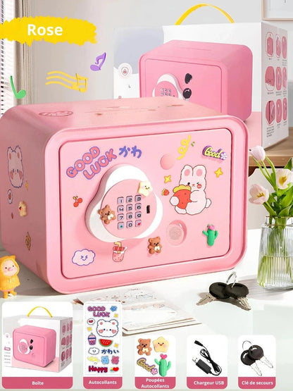 Tirelire coffre fort électronique Rose