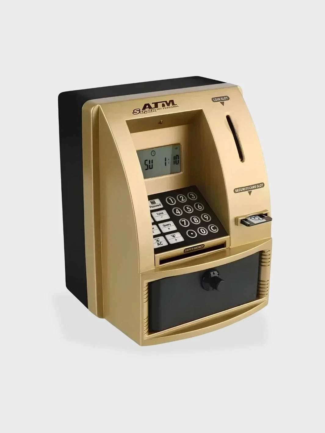 Tirelire distributeur de billets Or