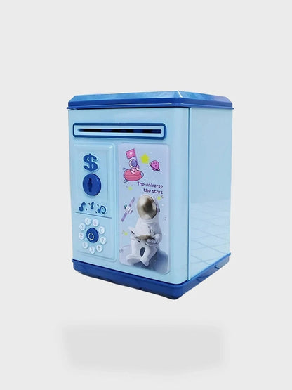 Tirelire électronique avec mot de passe Bleu