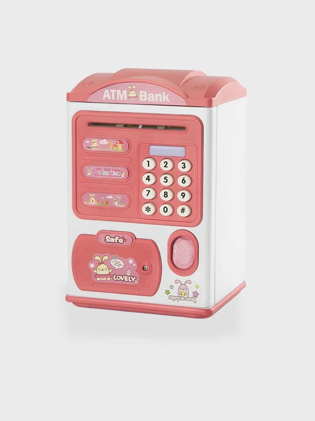 Tirelire électronique billet et pièce Rose