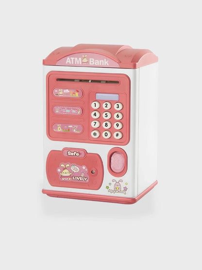 Tirelire électronique billet et pièce Rose