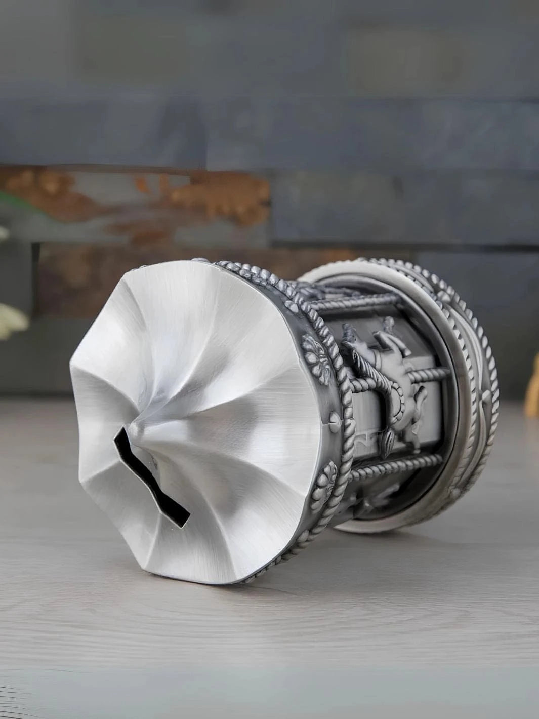 Tirelire en argent