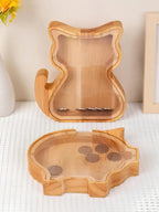 Tirelire en bois animaux