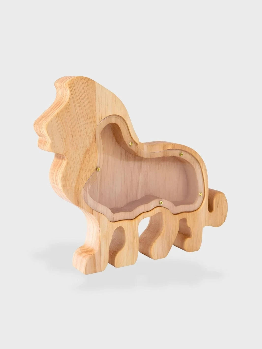 Tirelire en bois animaux Lion