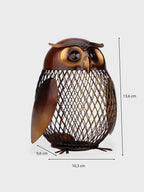 Tirelire en métal en forme de Hibou