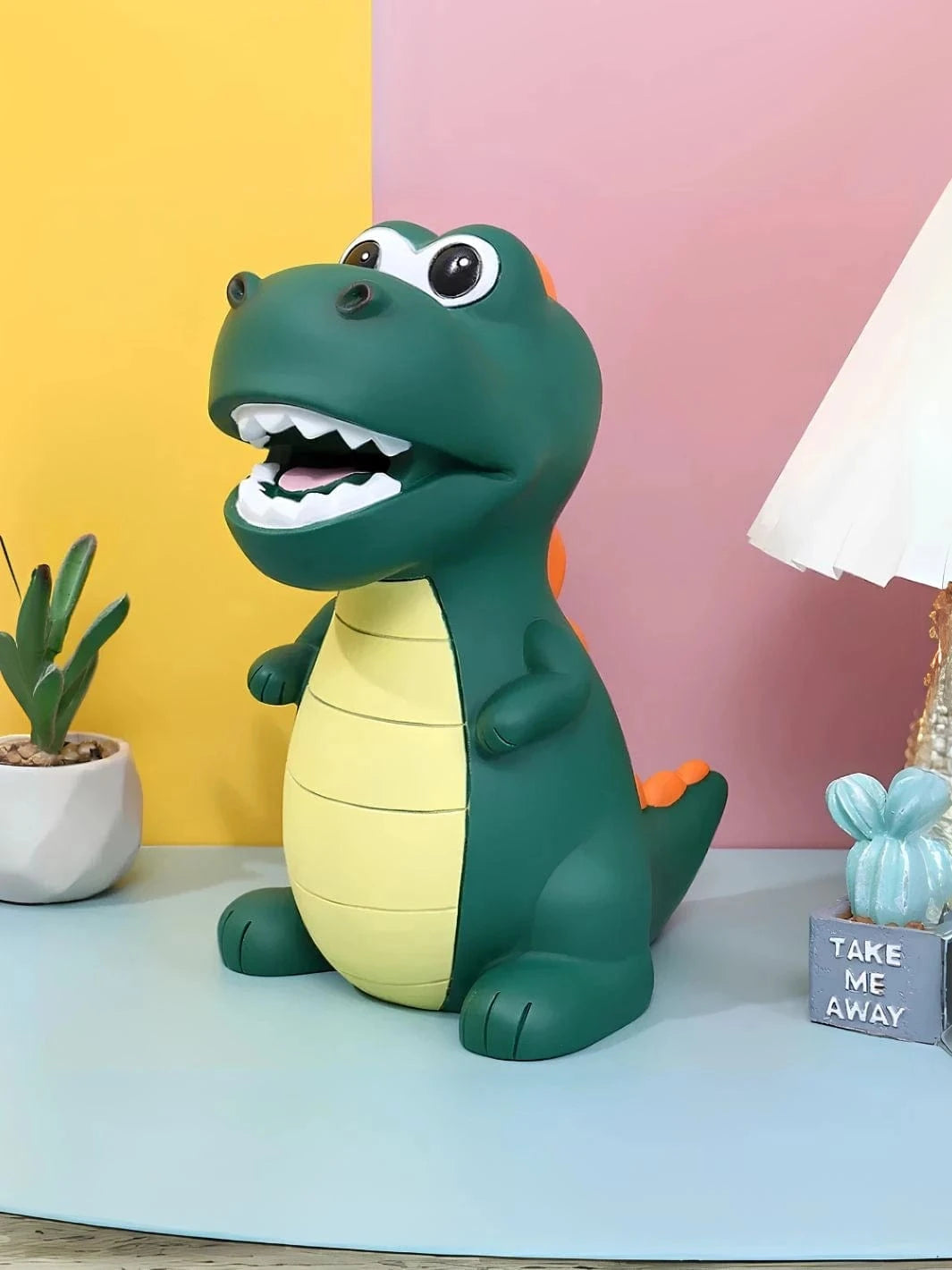 Tirelire garçon dinosaure Vert