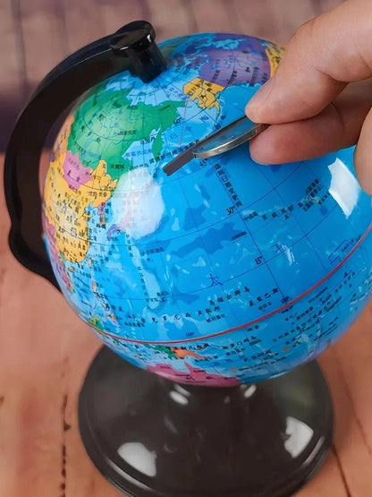 Tirelire globe terrestre