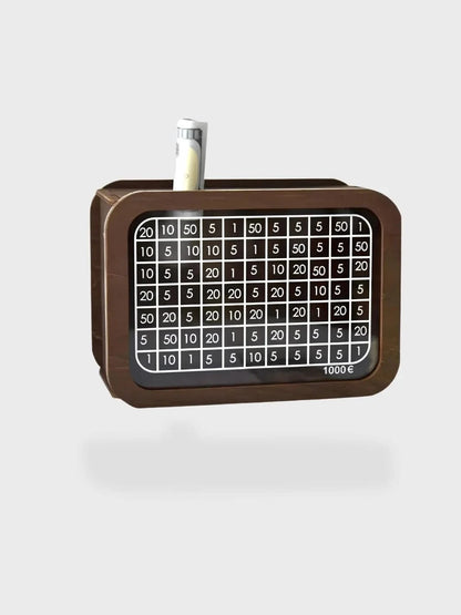 Tirelire japonaise transparente 1000 EUR