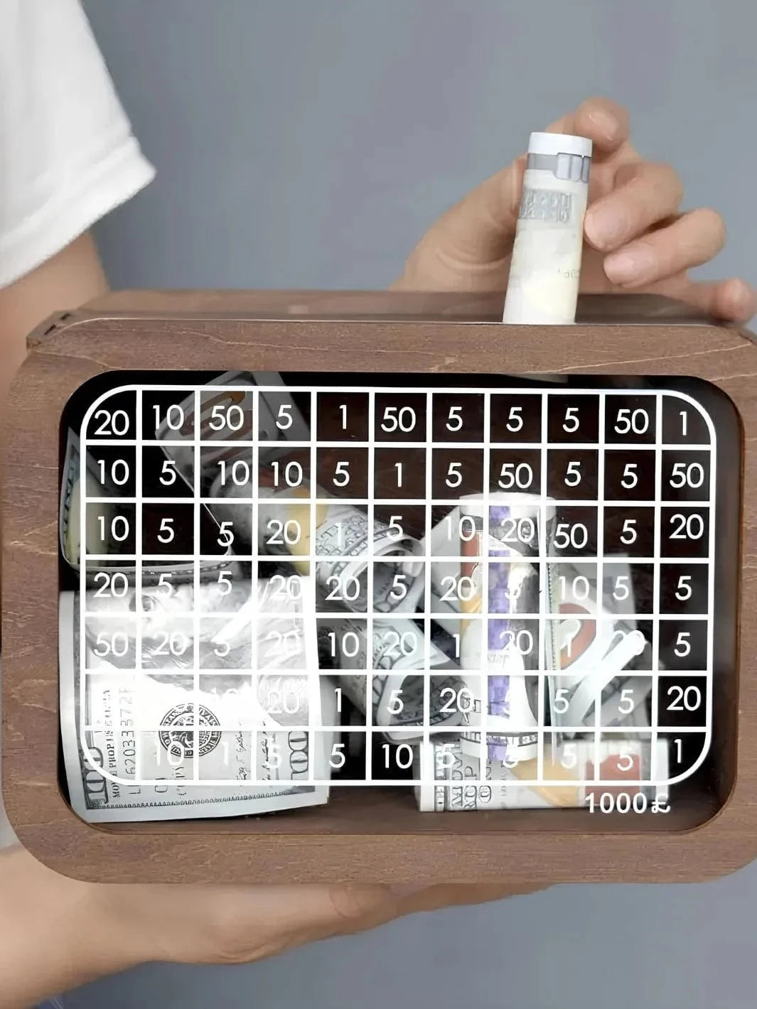 Tirelire japonaise transparente