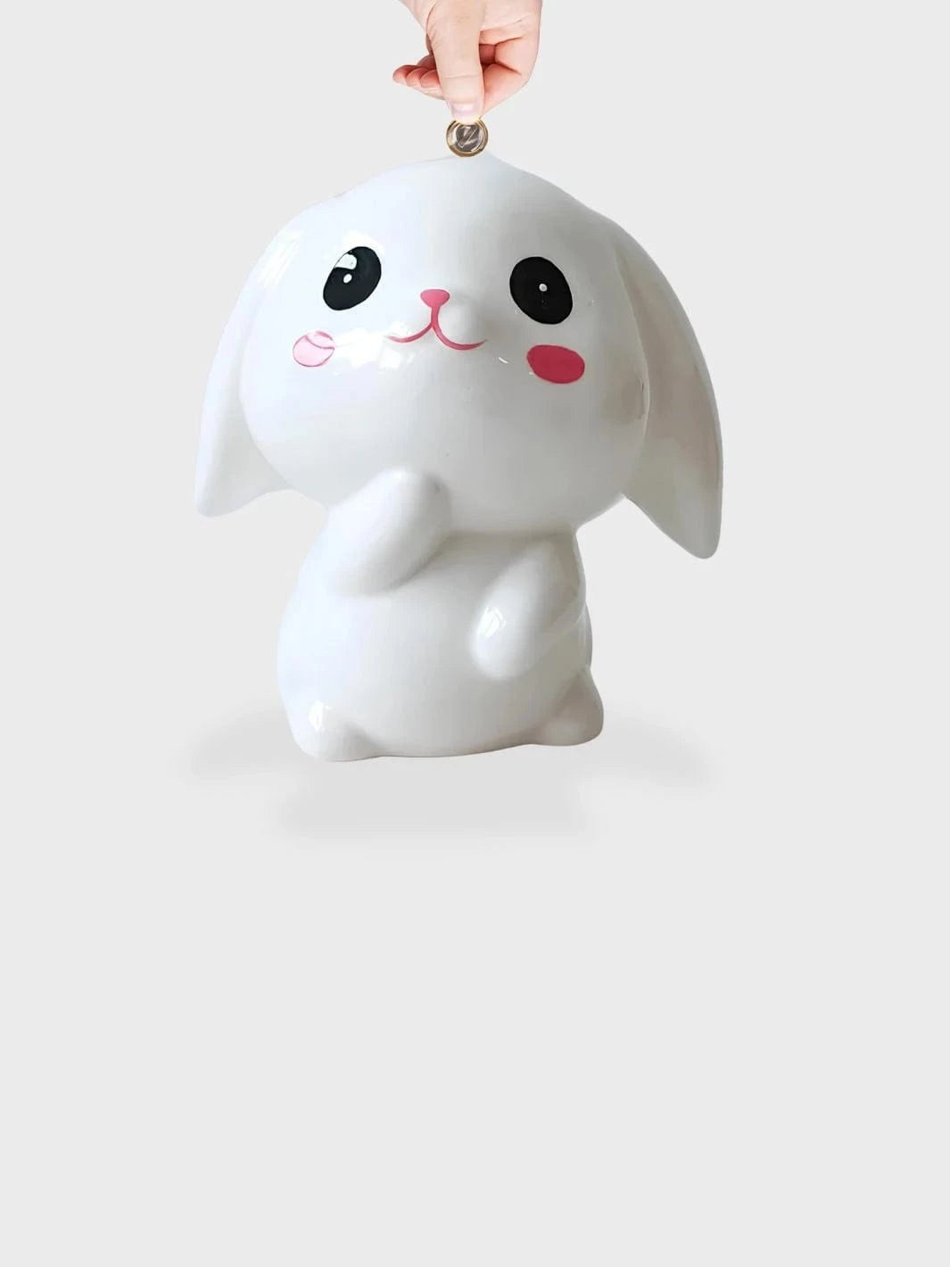 Tirelire Lapin blanc Oreilles tombantes