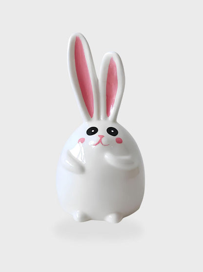 Tirelire Lapin blanc Oreilles verticales