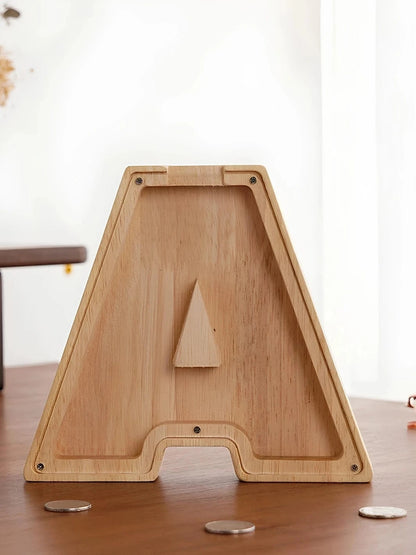 Tirelire lettre en bois A