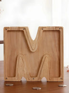 Tirelire lettre en bois M